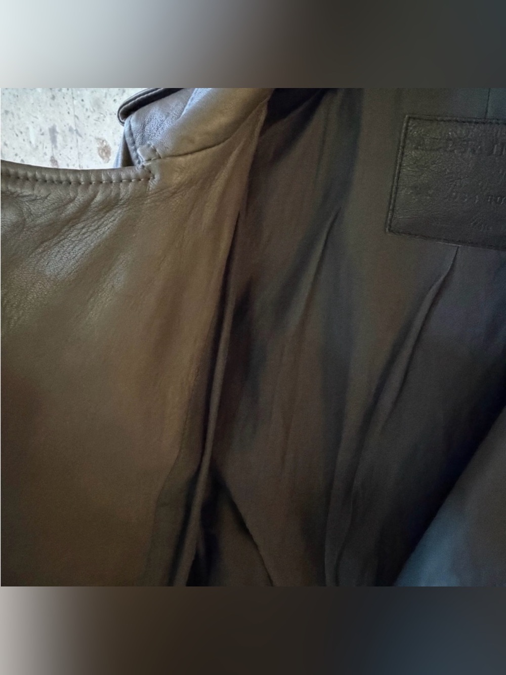 Dark Grey All Saints Balfern Jacket 100% lambskin - Picture 7 of 11